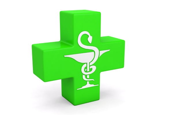 Caducée Pharmacie croix verte