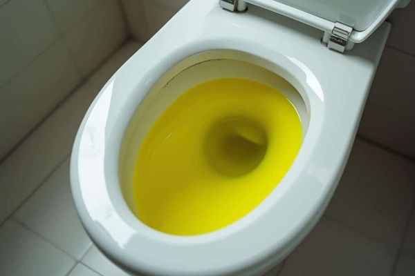 urine jaune fluo